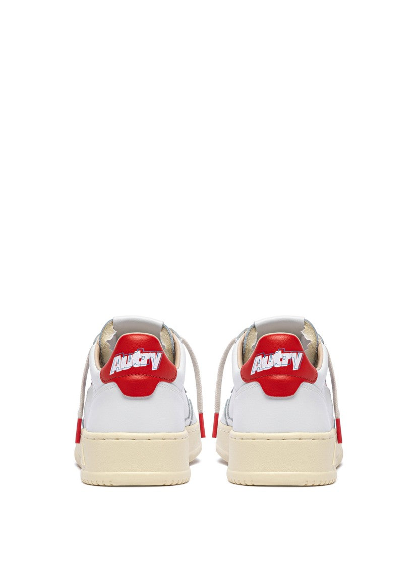 Autry Low-Top Leather Sneakers With Perforated Detailing