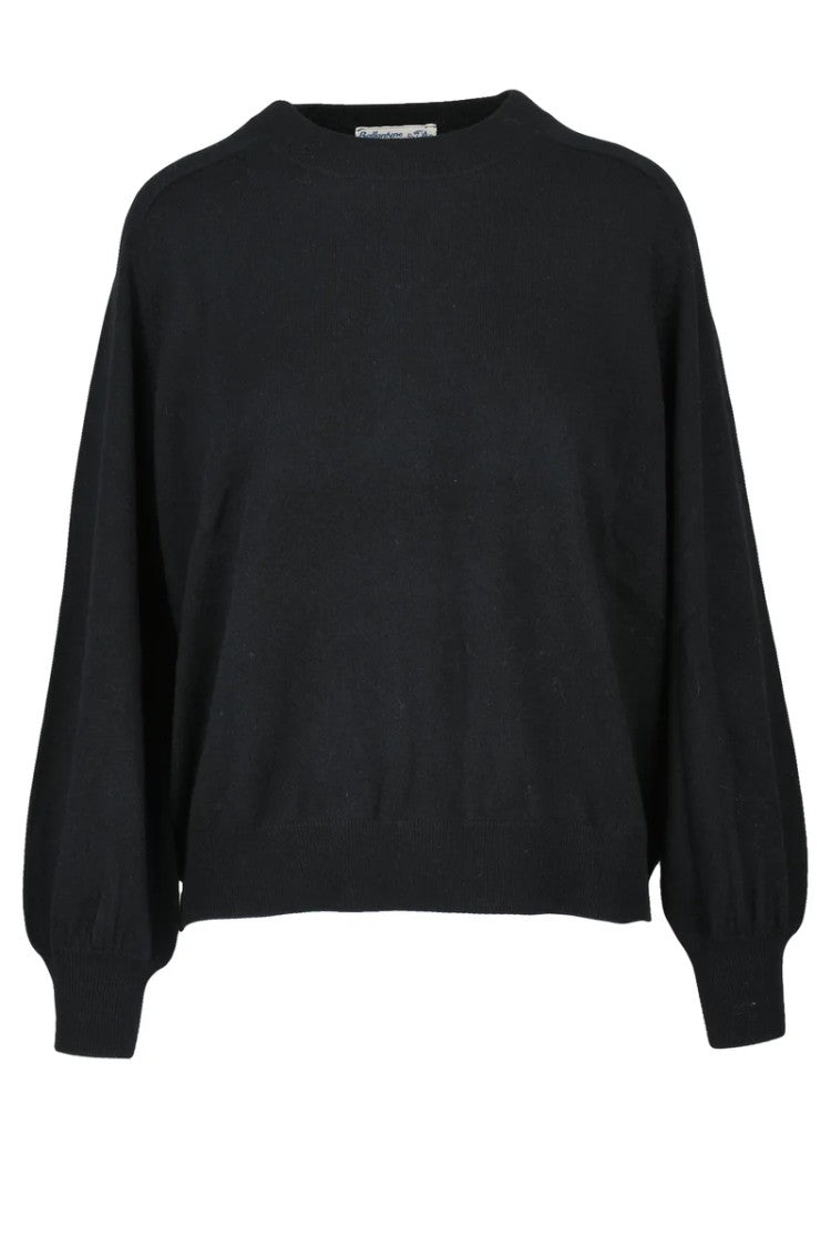 Ballantyne Crew Neck Cashmere Sweater - Black