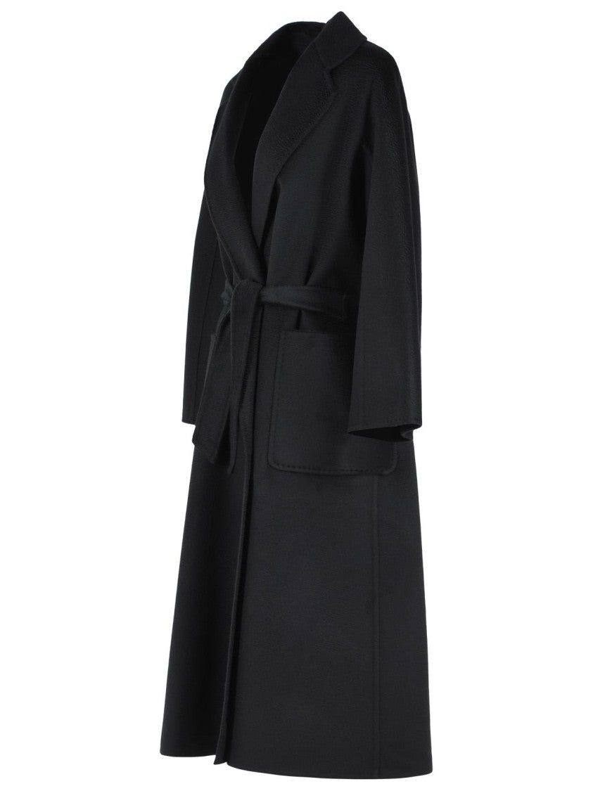 Max Mara 'Icon Ludmilla' Black Cashmere Coat