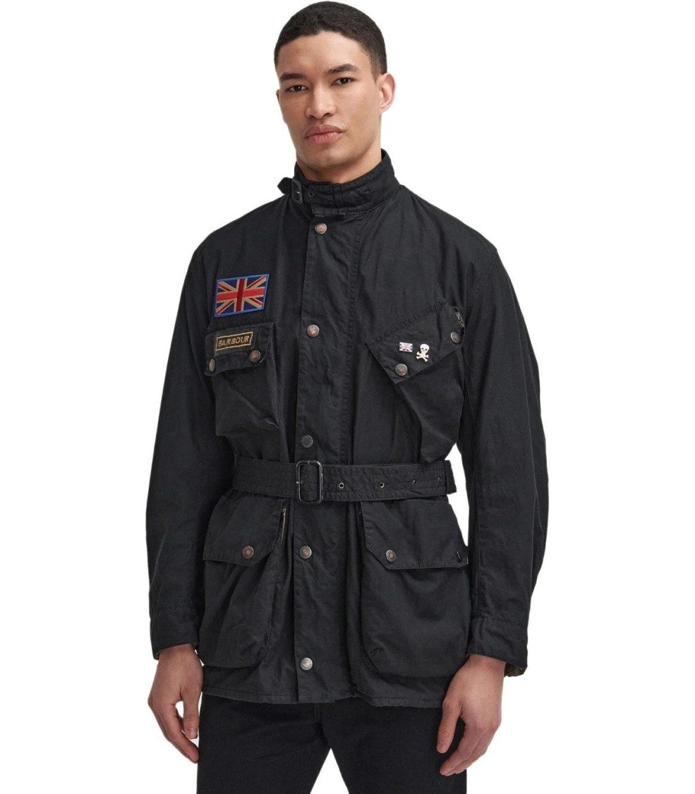 Barbour International Steve Mcqueen 60Th Anniversary Wax Black Jacket