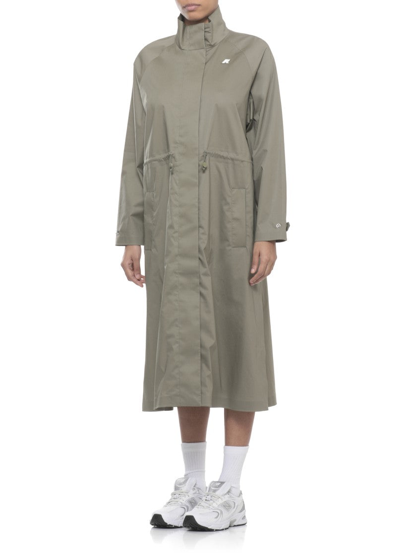 K-Way Green Barbrein Cotton Raincoat