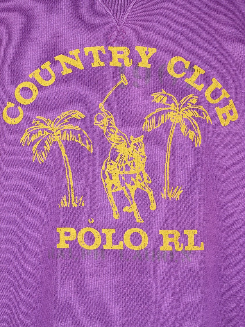 Polo Ralph Lauren Casual Knit Sweatshirt With Graphic Polo Player Design