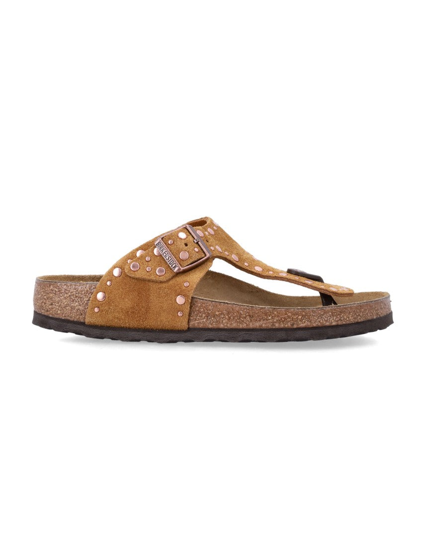 Birkenstock Gizeh Rivet Suede Infradito Sandals