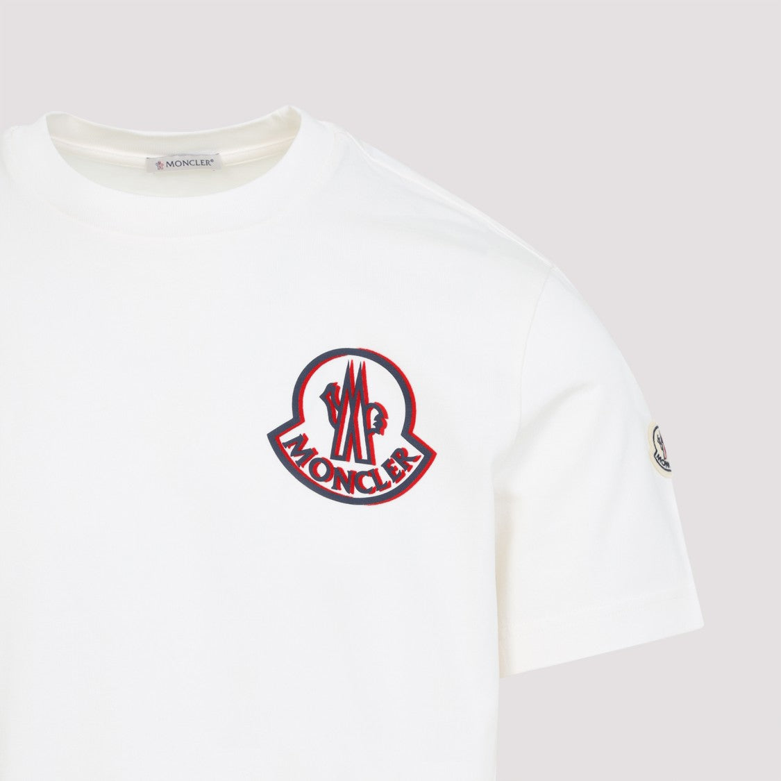 Moncler Crew Neck T-Shirt With Logo Patch