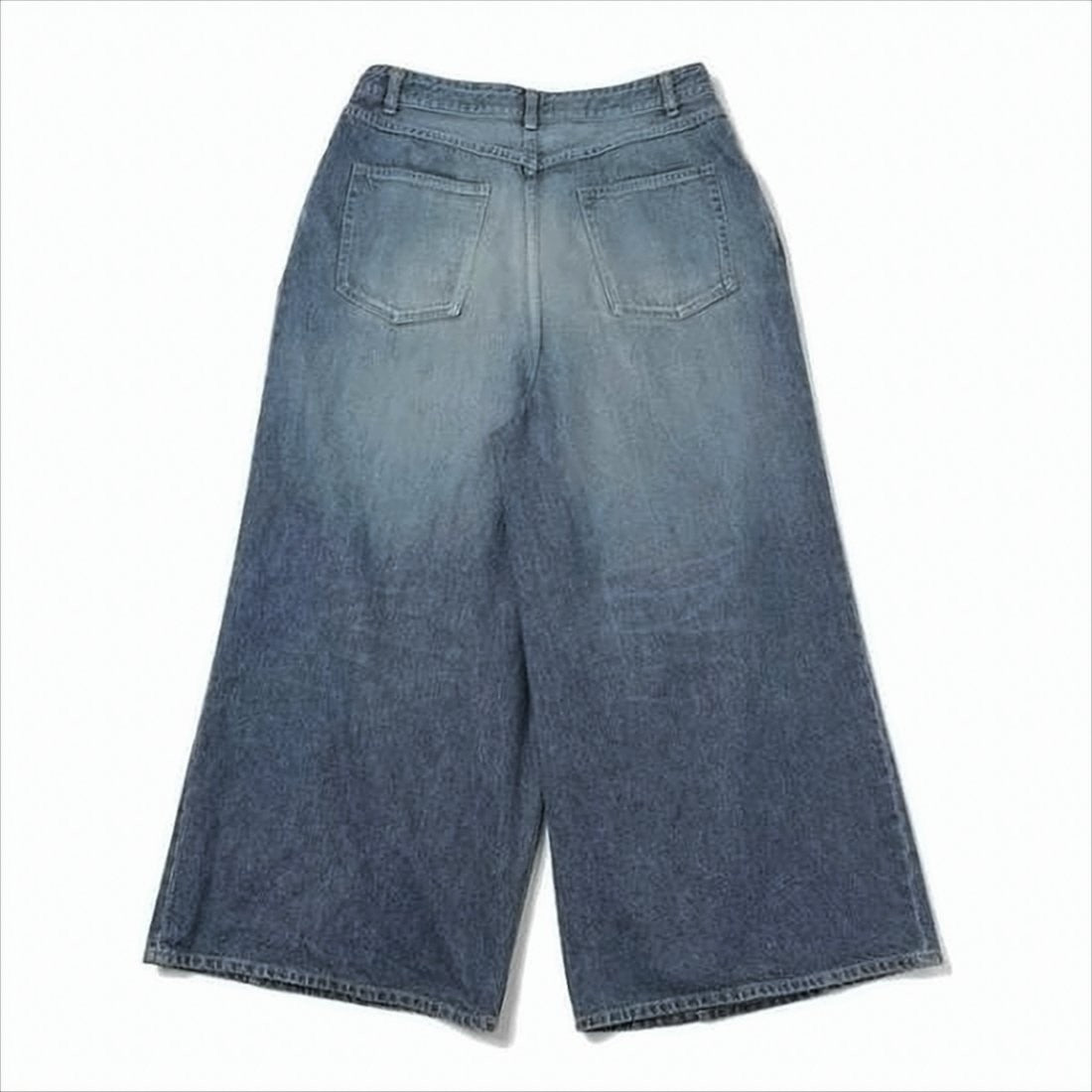 Needles Wide-Leg Straight Denim Pants With Vintage Wash