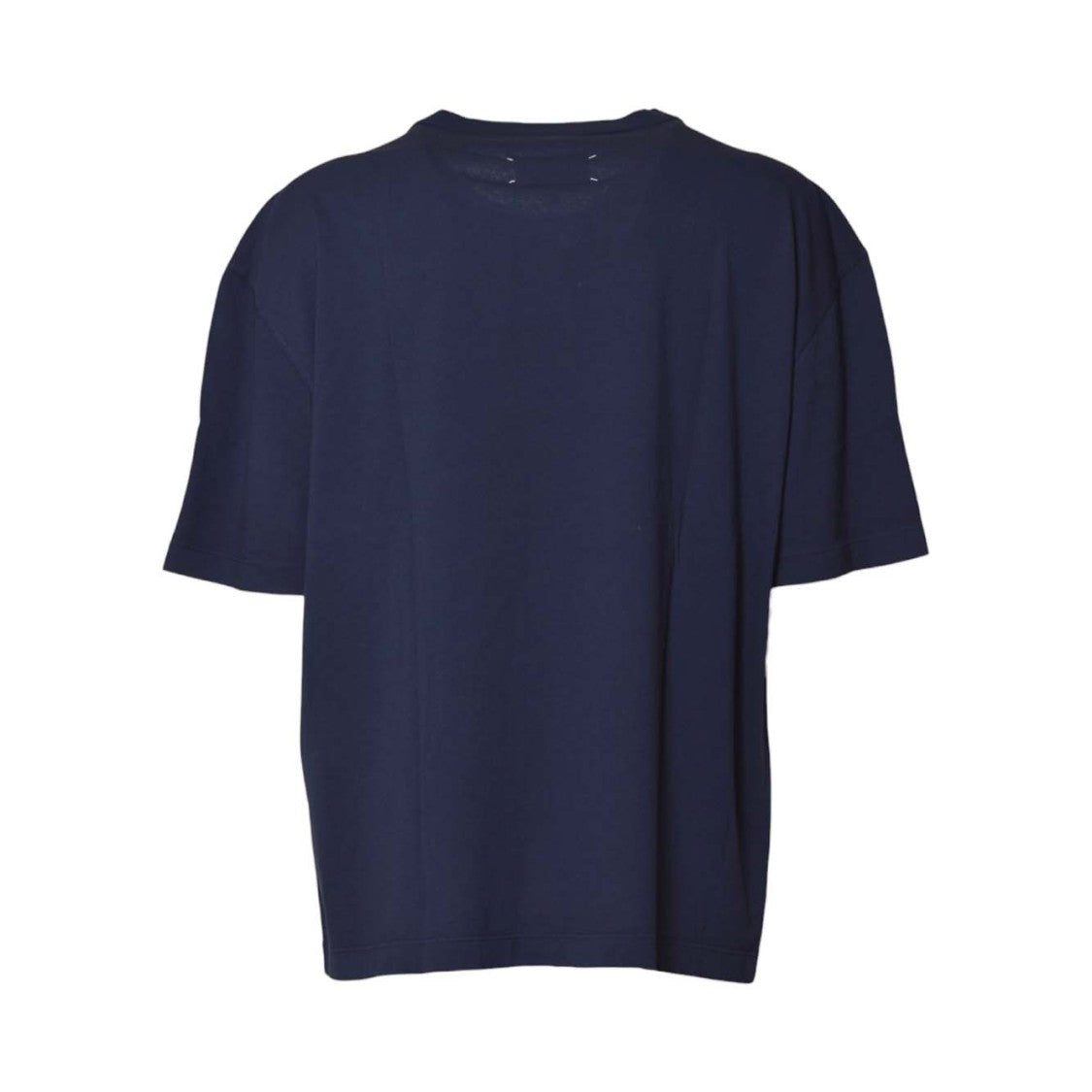 Maison Margiela Relaxed-Fit Deep Blue T-Shirt With Minimalist Design