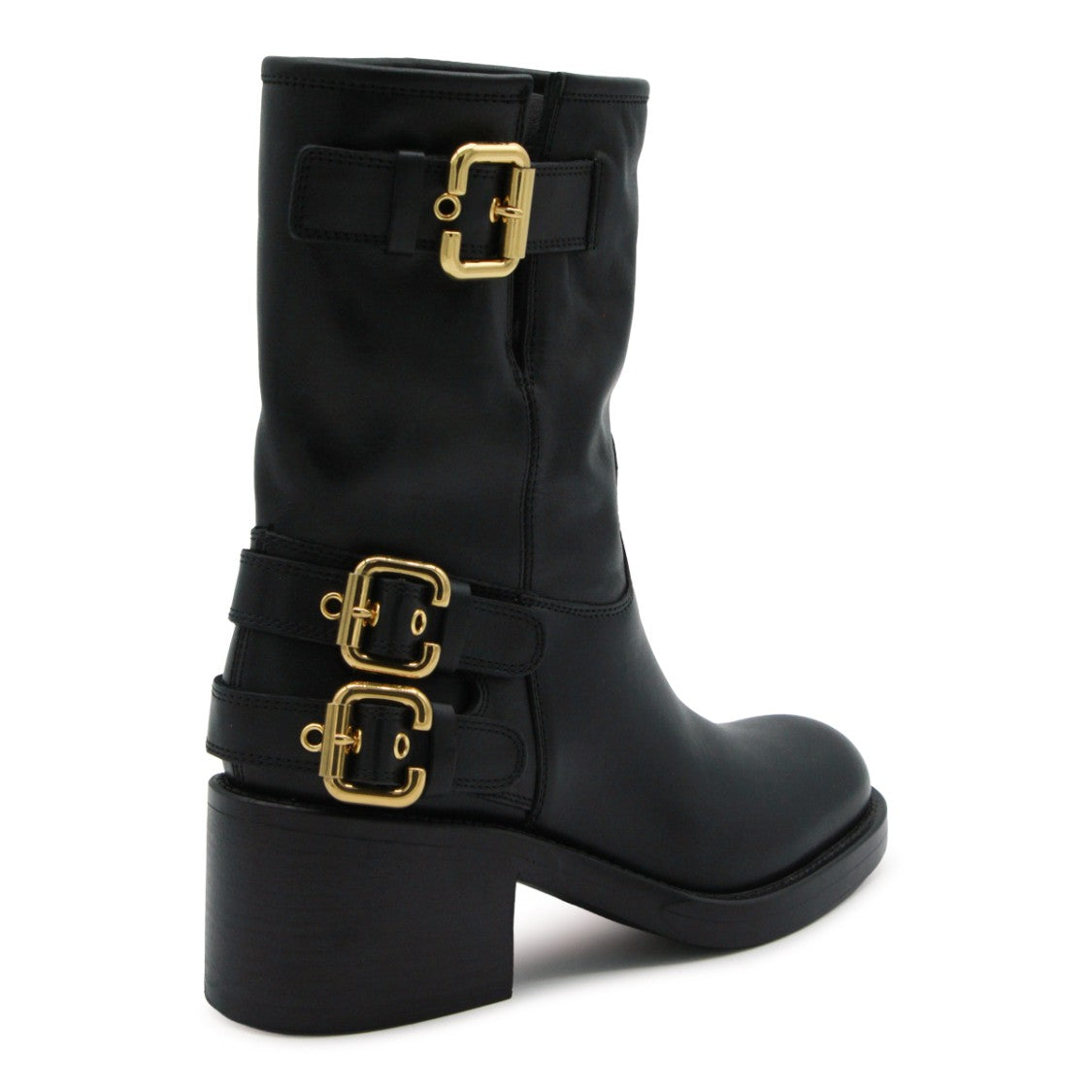 Chloé Black Leather Dakota Boots