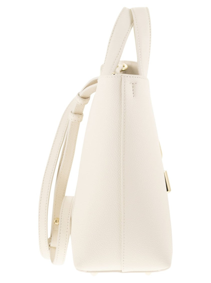 Furla Goccia Hammered Leather Tote Bag With Hardware