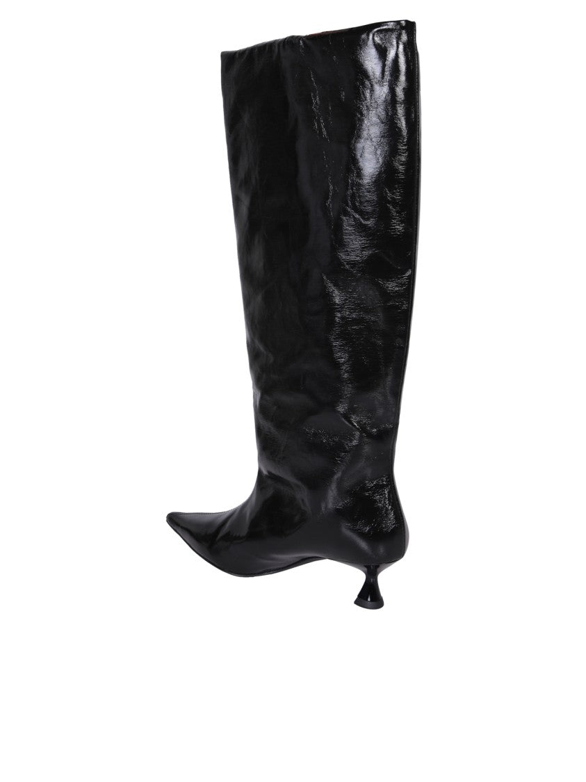 Ganni Ankle Boots With Design And Fit