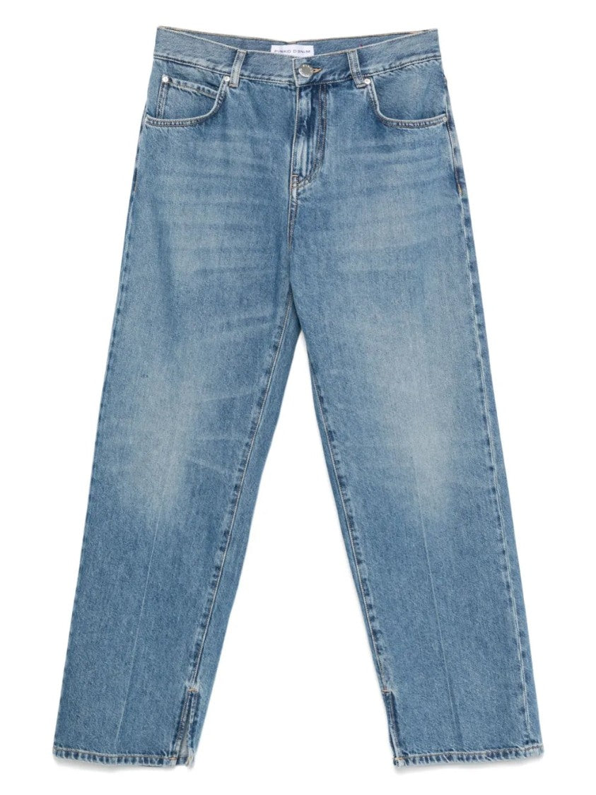 Pinko Relaxed Fit Straight Jeans With Five-Pocket Design