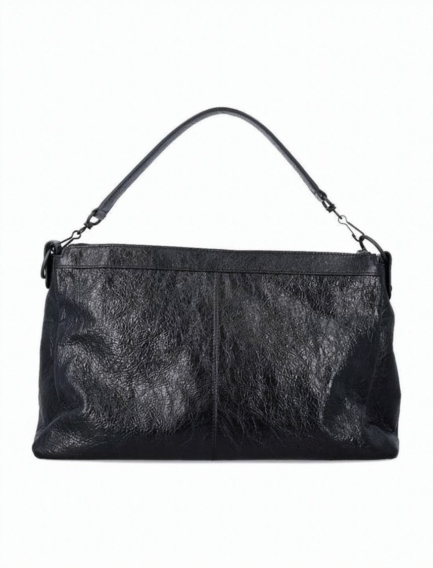 Balenciaga Textured Lambskin Tote Bag With Zip Pocket