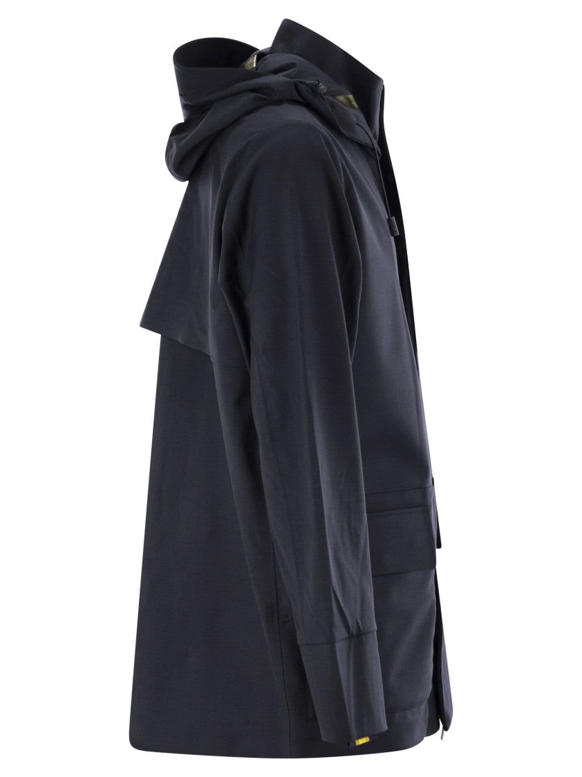 K-Way Erhal Tech Wool Blend - Hooded Jacket