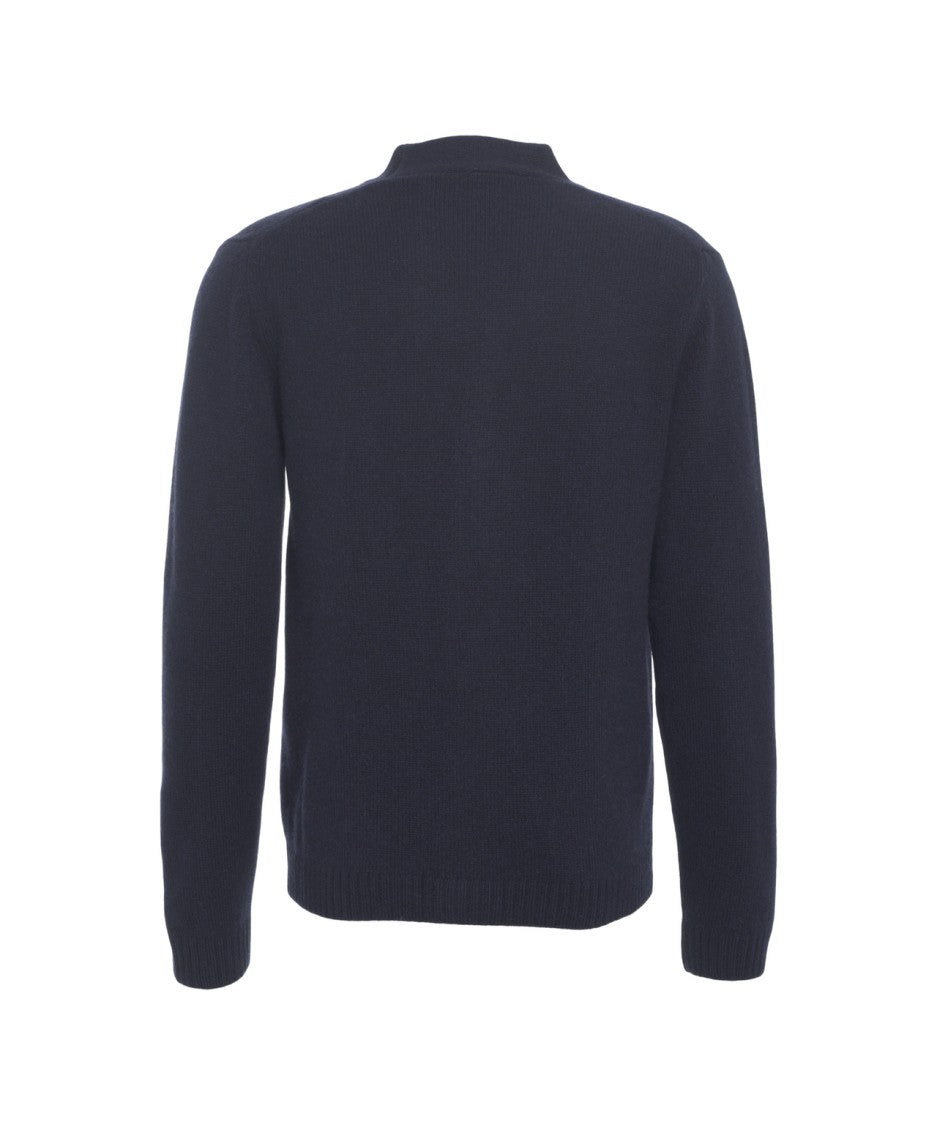 Daniele Fiesoli Cashmere V-Neck Cardigan With Button Closure