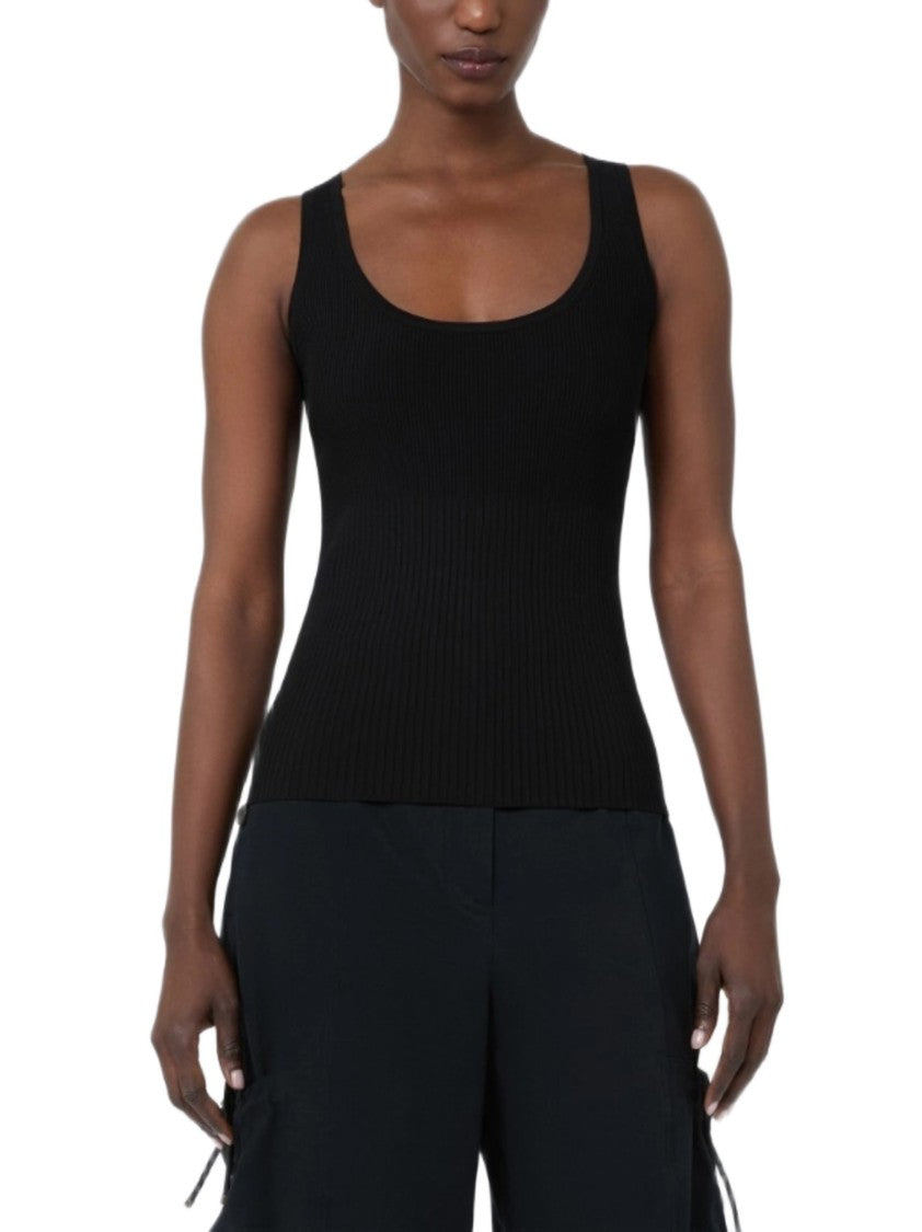 Max Mara Ribbed Tank Top Wide Straps
