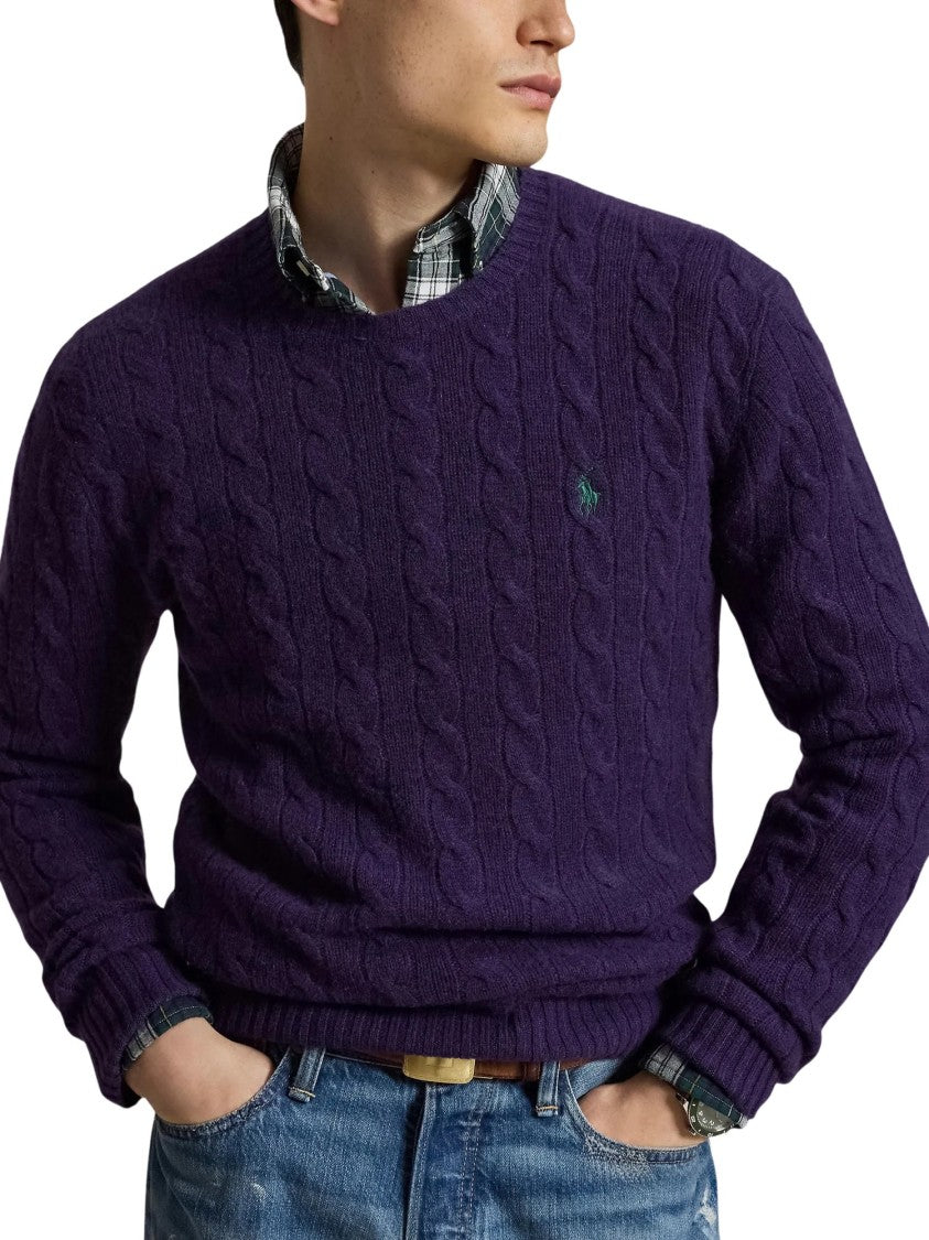 Polo Ralph Lauren Cable Knit Crewneck Pullover Sweater