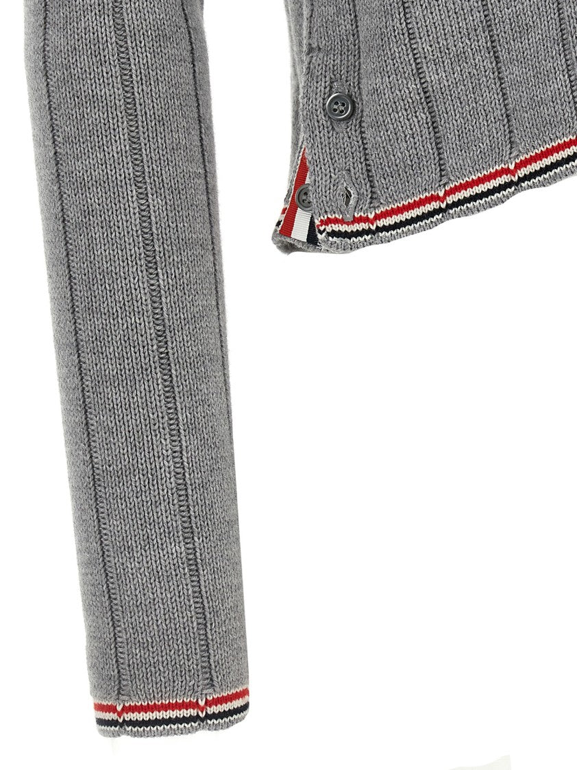 Thom Browne Rwb' Jacquard Cardigan