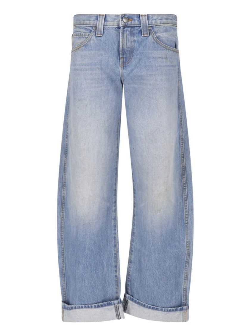 Khaite Relaxed-Fit Low-Rise Denim Karo Jeans By Khaite