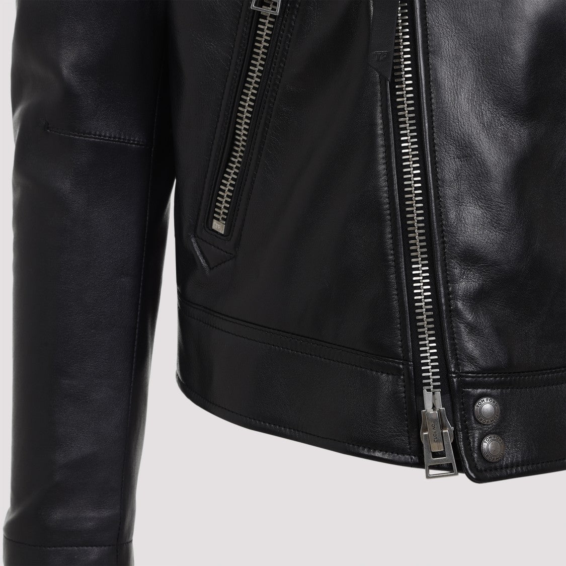 Tom Ford Black Lamb Leather Biker Jacket