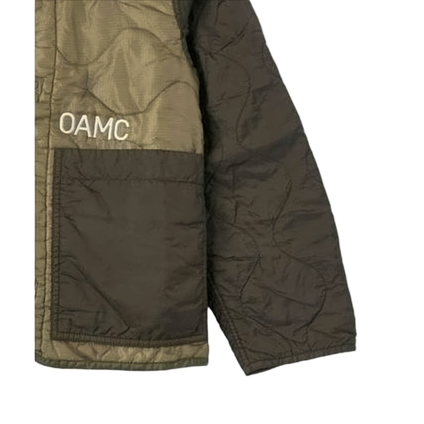 Oamc Quilted Two-Tone Vest With Front Zipper
