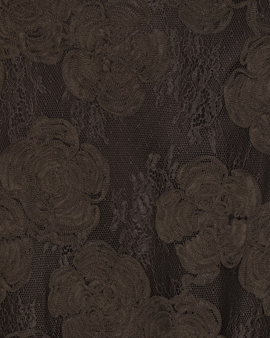 Rotate Molè 3D Flower Mesh Maxi Dress