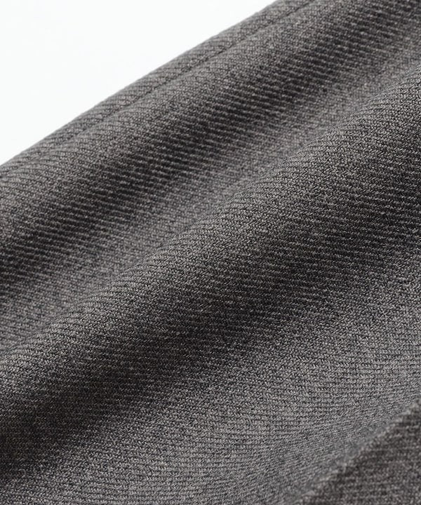 Beams Semi-Wide Grey Trousers With Straight Silhouette