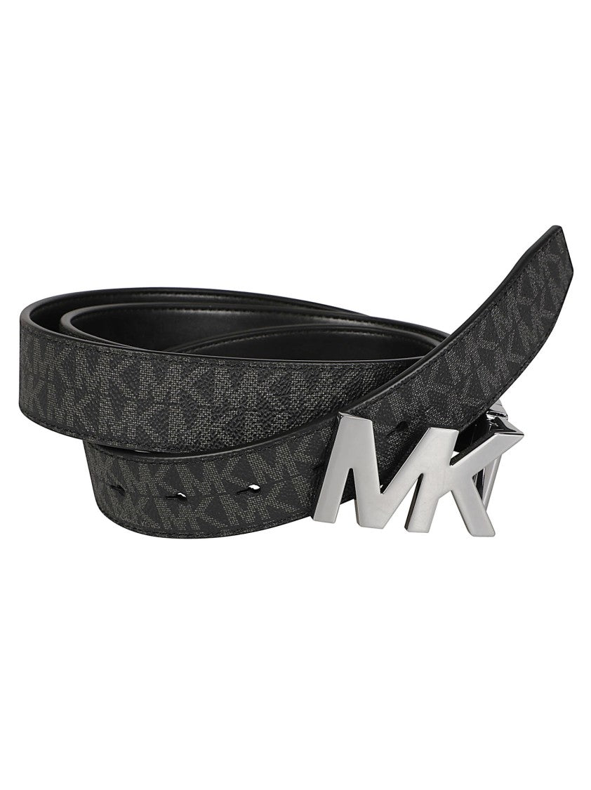 Michael Kors Card Holder And Logo Belt Gift Set