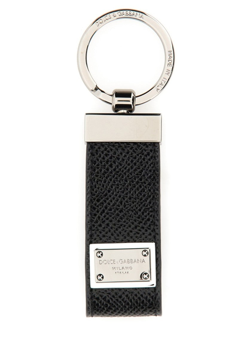 Dolce & Gabbana Keychain With Logoed Label