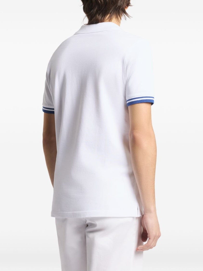 Fay Classic Short-Sleeve Embroidered Polo Shirt