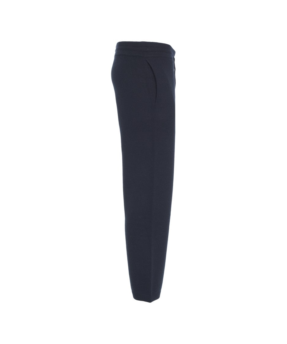 Soft Goat Cashmere Joggers With Elastic Waistband
