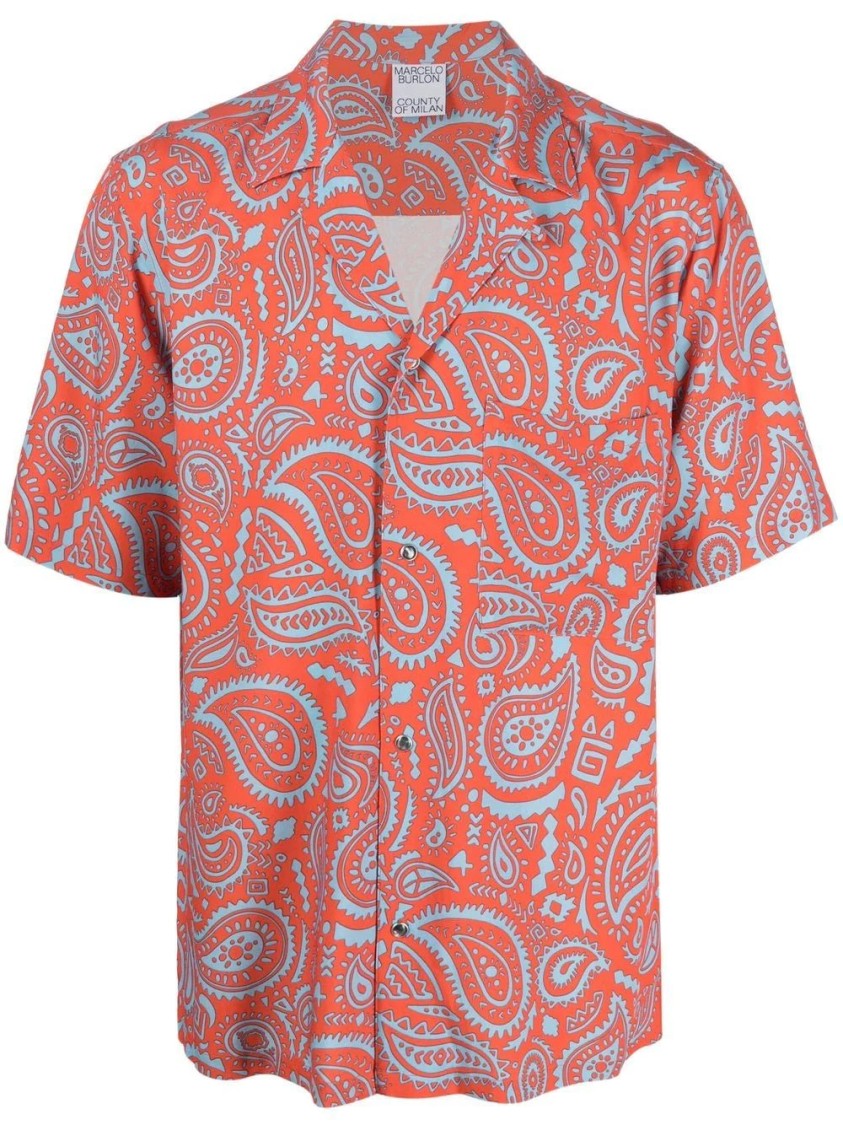 Marcelo Burlon Paisley Hawaii S/S Shirt