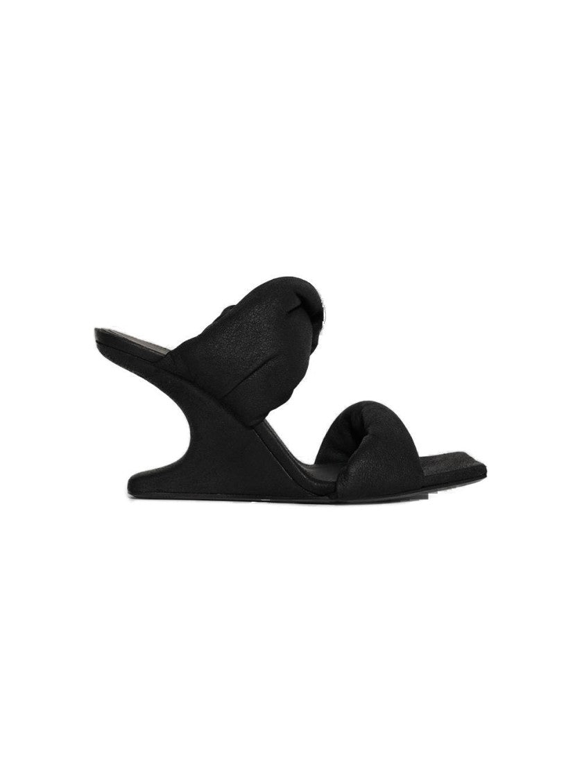 Rick Owens Twisted Cantilever 8 Sandals Black