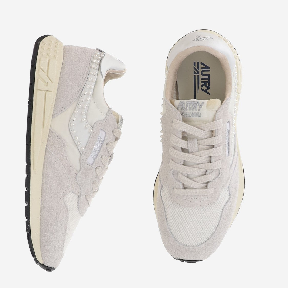 Autry Reelwind Low Nylon And Suede Sneakers