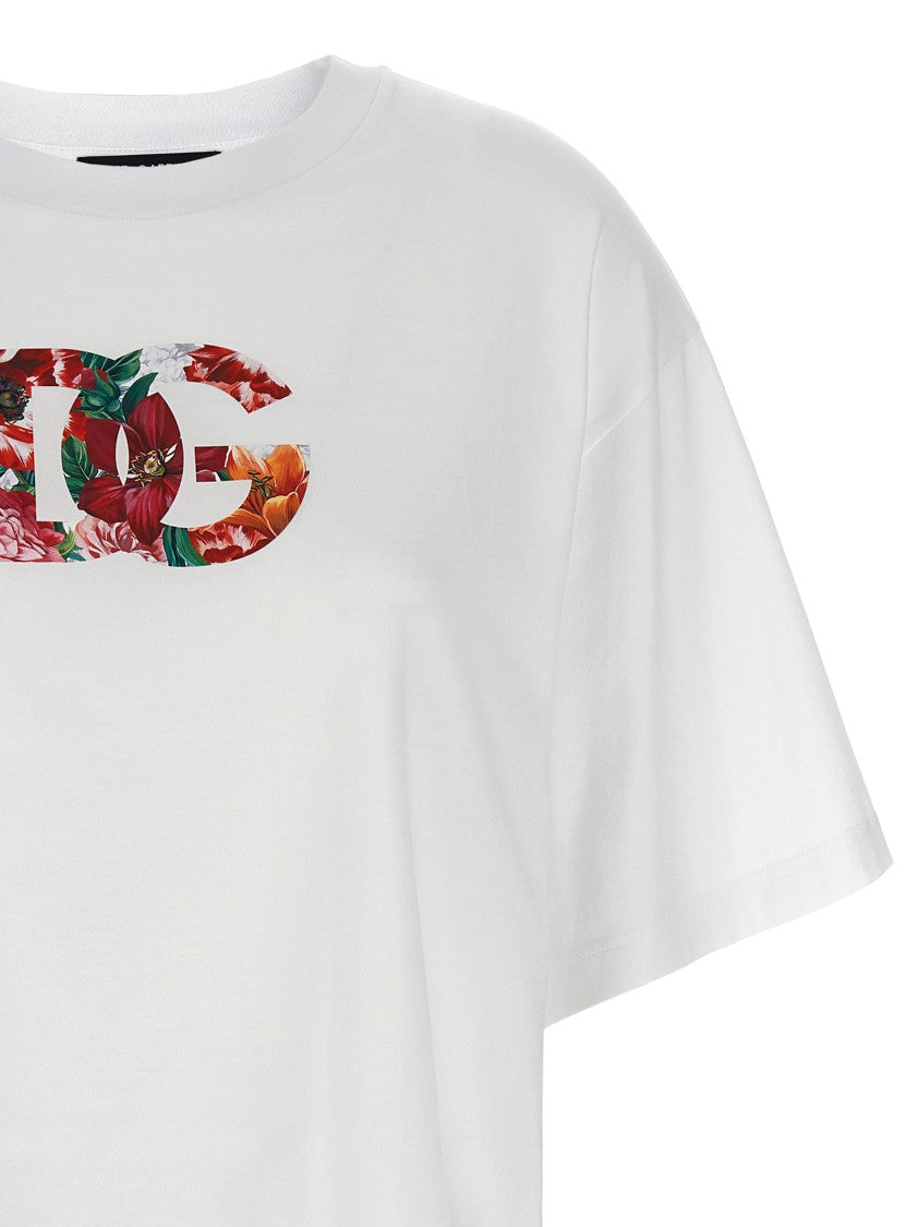 Dolce & Gabbana Floral Logo T-Shirt