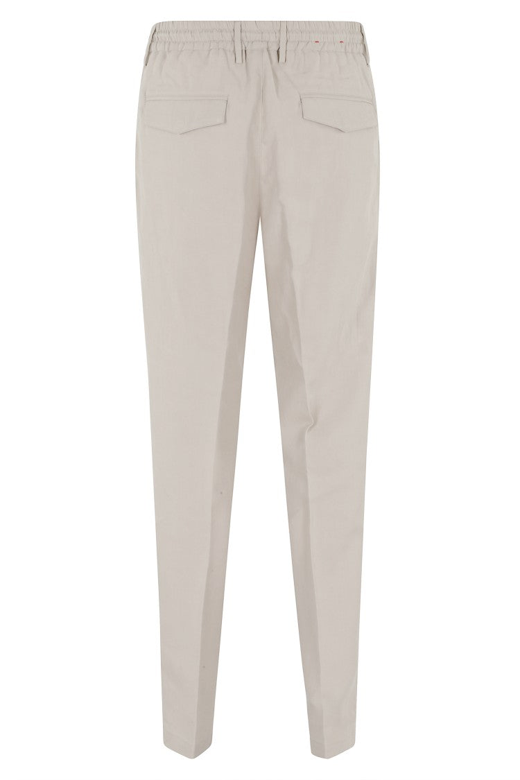 Eleventy Sand Drawstring-Band Lyocell-Blend Jogger Pants