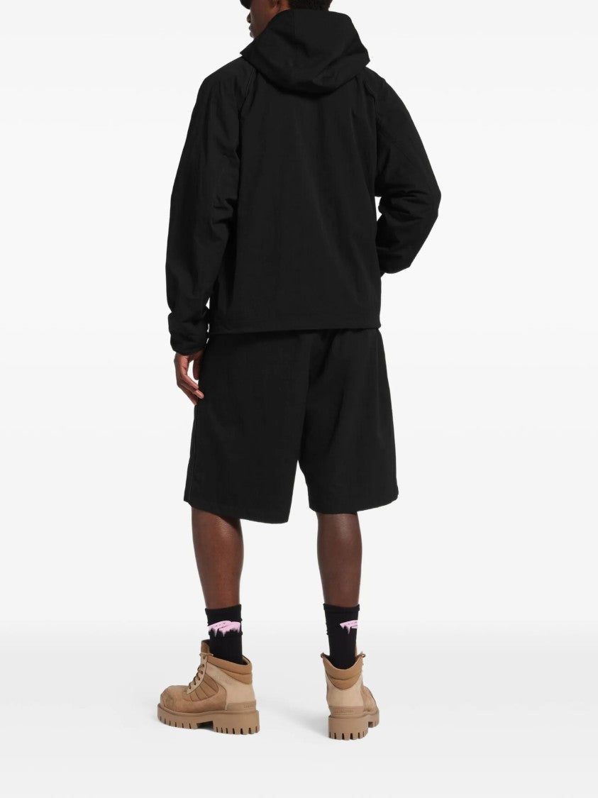 Balenciaga Black Technical Minimalist Full-Zip Jacket
