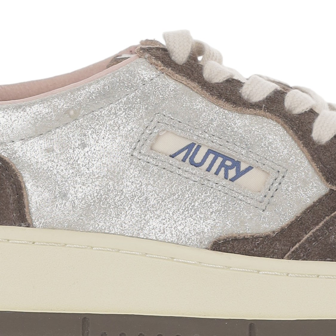 Autry Brown Suede Insert Leather Sneakers