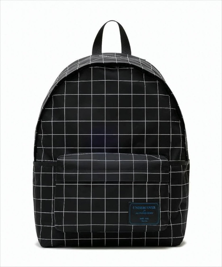 Undercover Grid-Pattern Nylon Backpack With Padded Straps