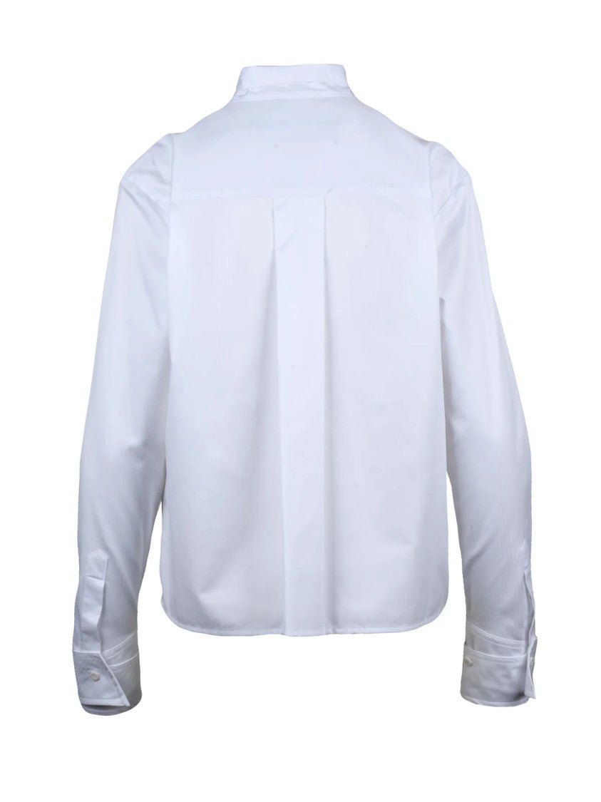 Margaux Lonnberg White Structured Collar Cotton Shirt