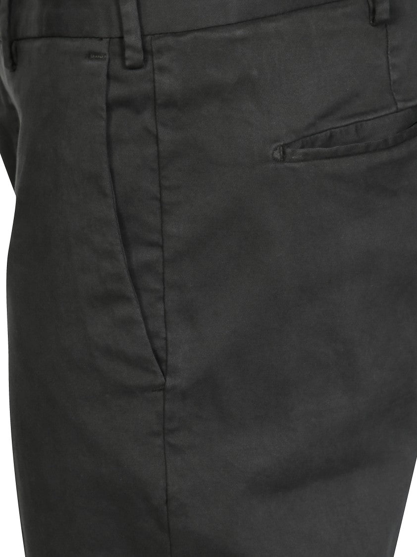 Pt01 Cotton-Blend Tailored Straight-Leg Pants