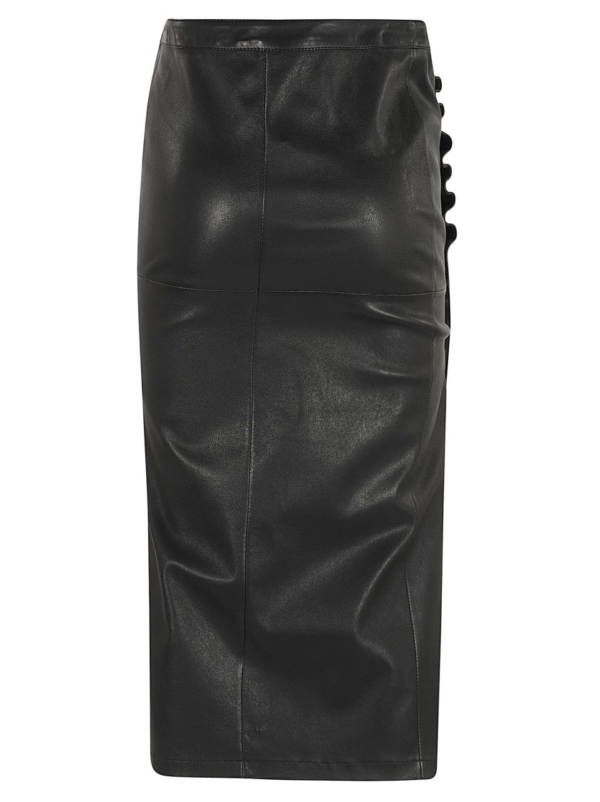 Rabanne Black Lambskin Skirts
