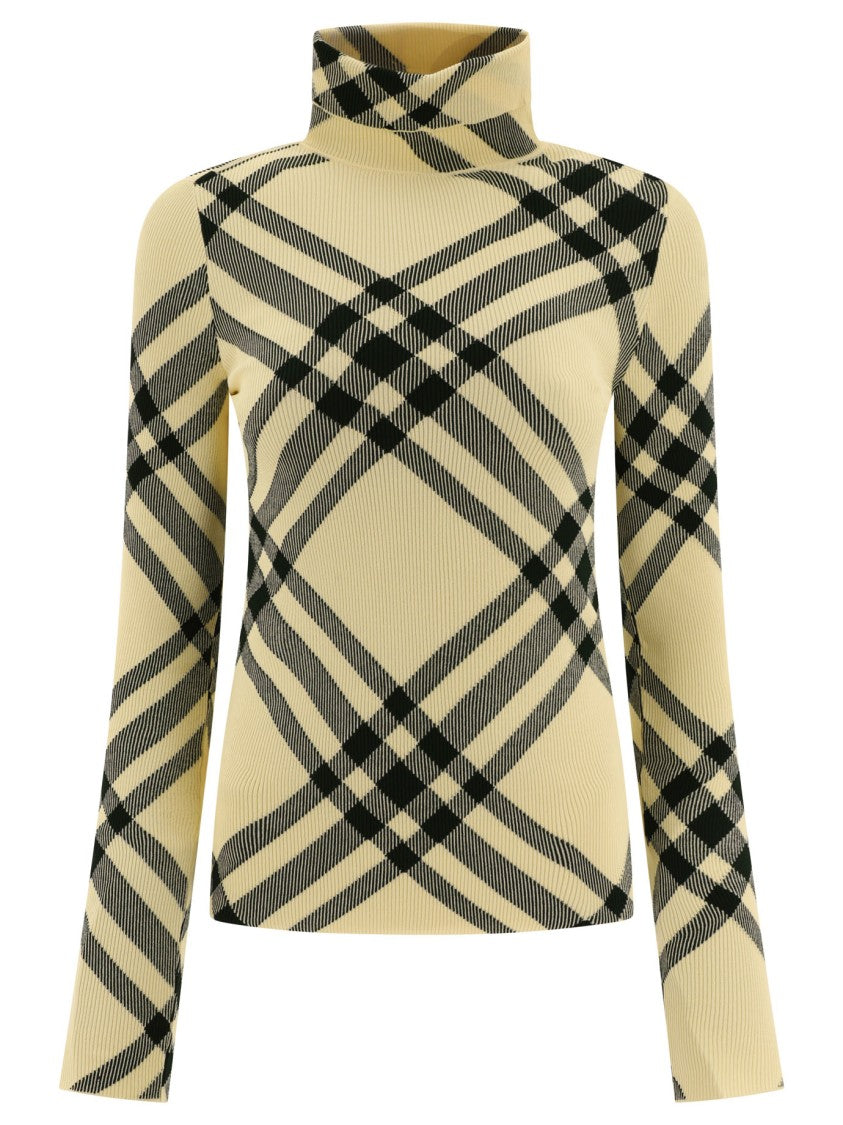 Burberry "Check" Turtleneck Sweater
