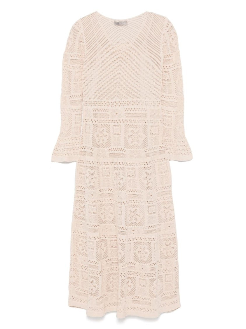 Dexterior Flowing Maxi Dress With Lace Detailing