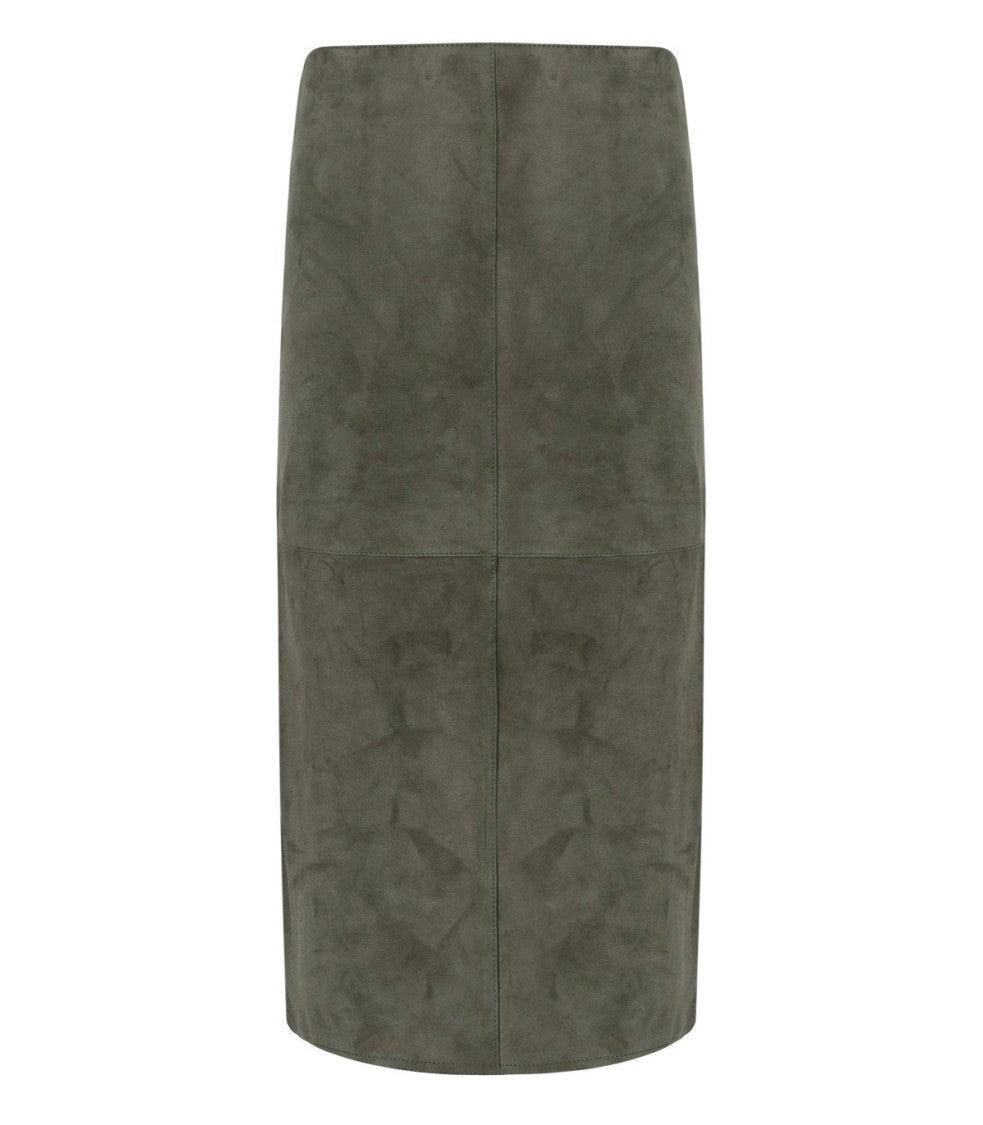 Max Mara Pala Khaki Midi Skirt