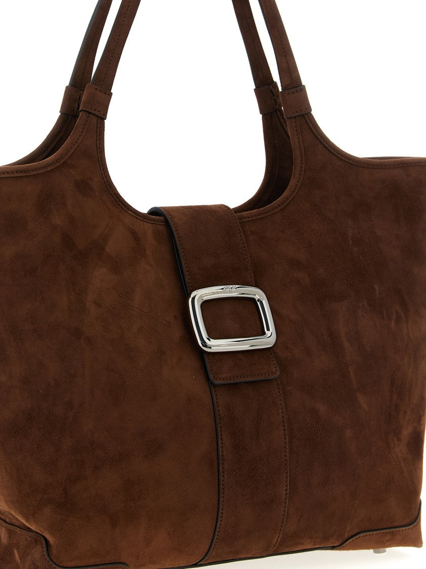 Roger Vivier Medium 'Viv' Choc' Shopping Bag