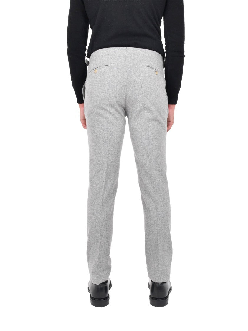 Franzese Collection Tailored Cashmere Trousers With Refined Silhouette