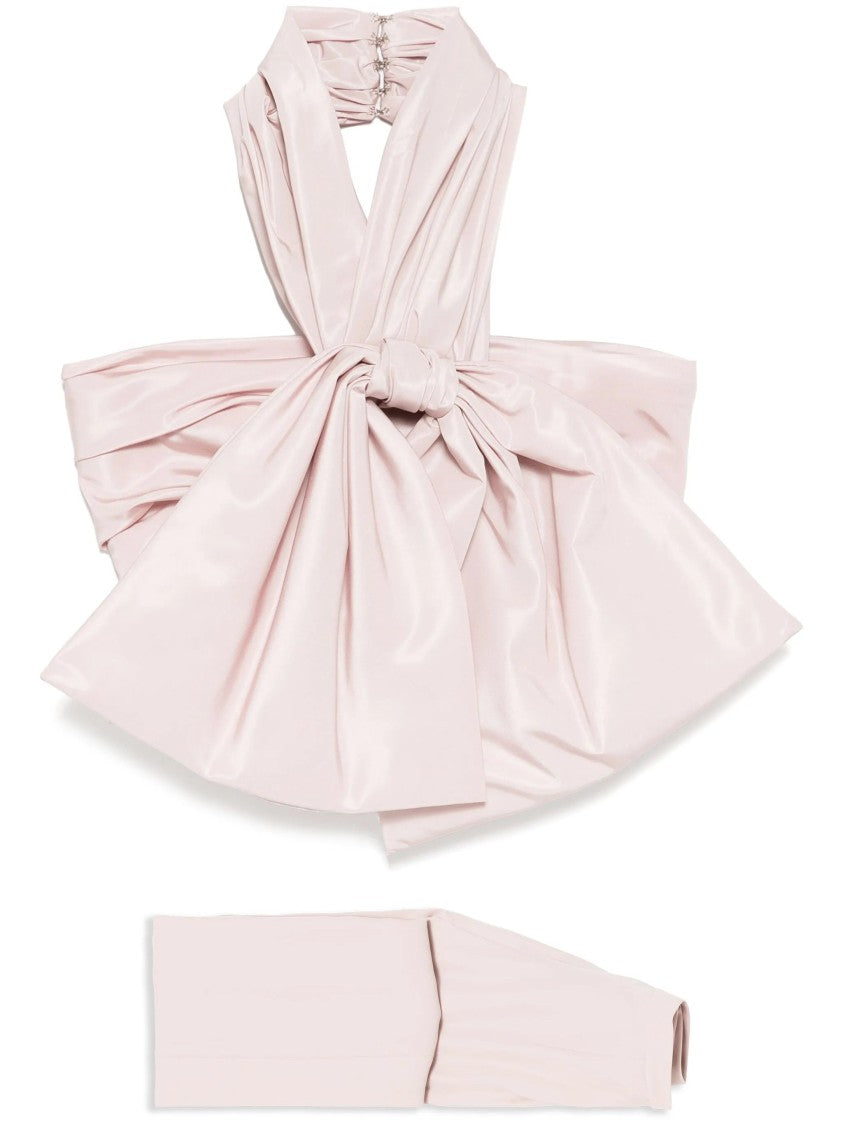 Saiid Kobeisy Strapless Draped Bow Set