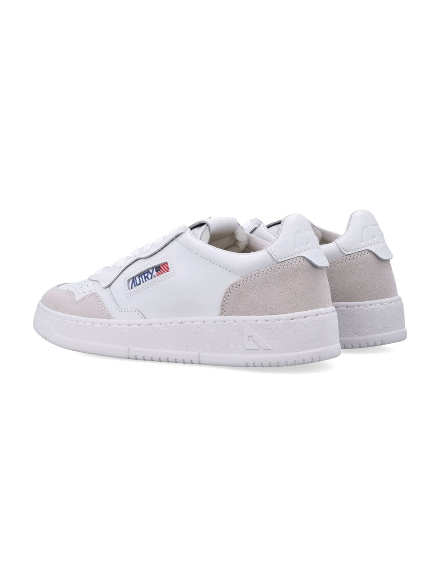 Autry Low-Top Sneakers With Smooth Leather Upper And Suede Overlays