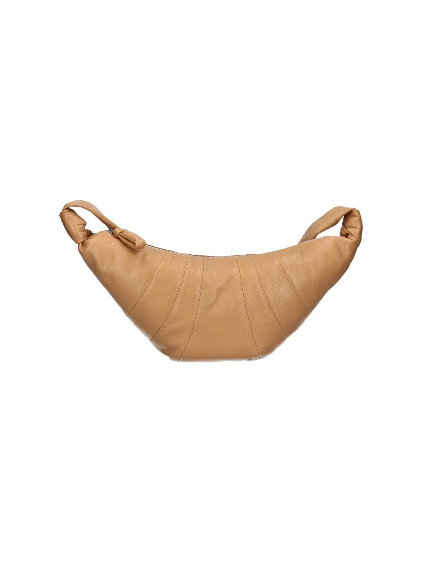 Lemaire Croissant Beige Medium Goatskin Shoulder Bag