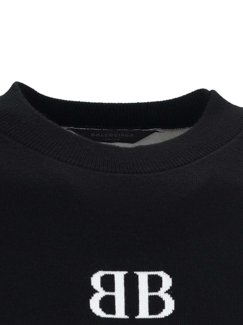Balenciaga Logo Sweater – Black