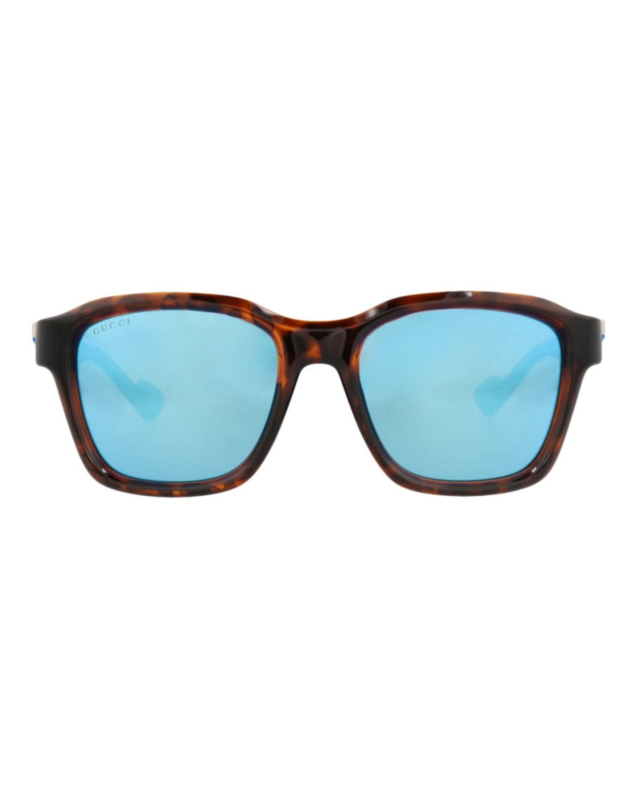 Gucci Square-Frame Injection Sunglasses